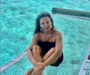 Kinga Rusin staje na głowie na końcu świata
