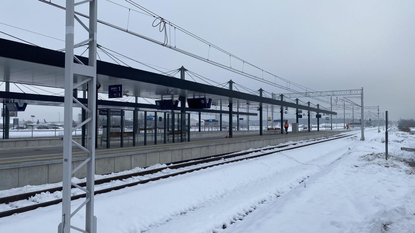 Otwarcie nowej linii kolejowej do lotniska w Pyrzowicach