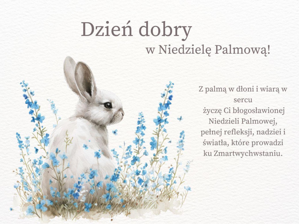 Kartki na Niedzielę Palmową