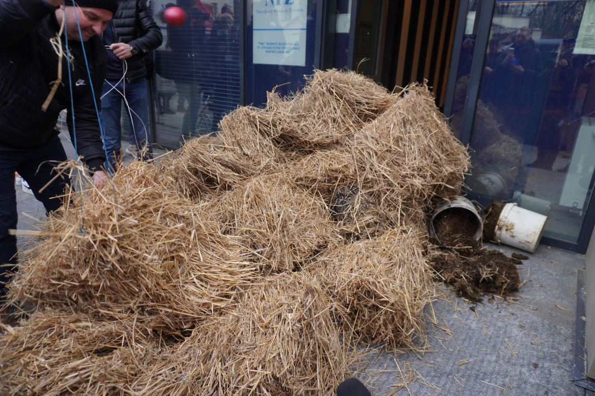 Protest rolników w Białymstoku. Przemarsz ulicami miasta 4 marca