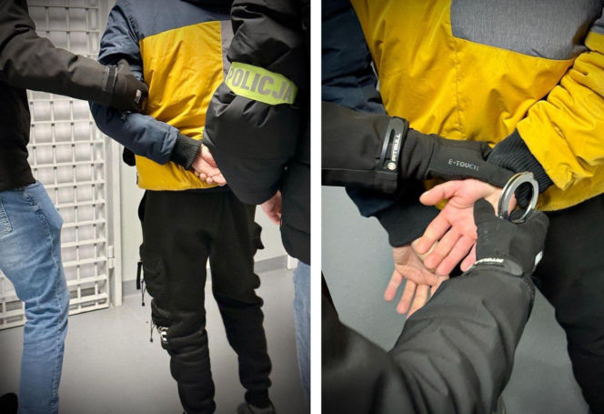 Rzucił butelką w ochroniarza po nieudanej próbie kradzieży