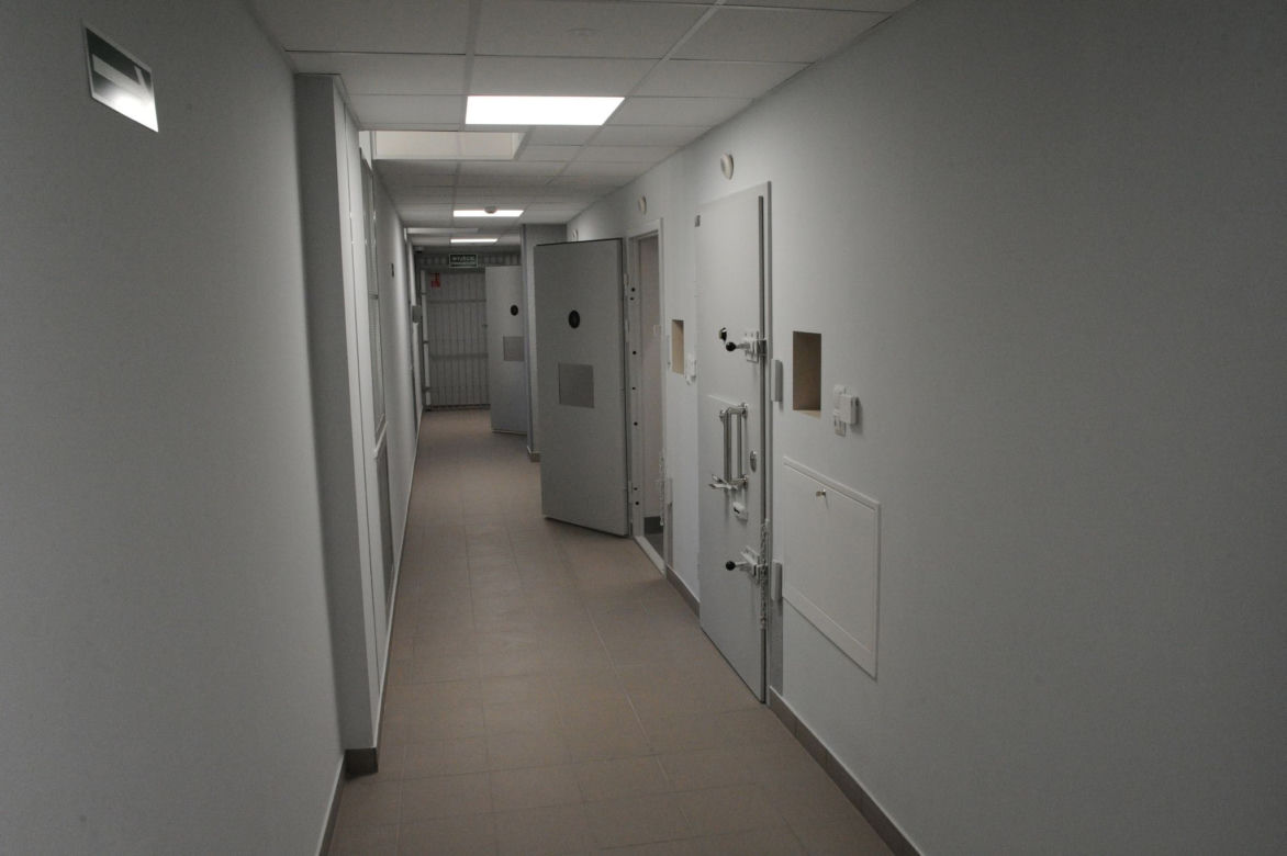 Pożar w komendzie policji w Koszalinie