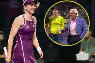 Skandal! Obmacał Jelenę Rybakinę na korcie. Rywalka Igi Świątek odciągała jego rękę, wszystko się nagrało