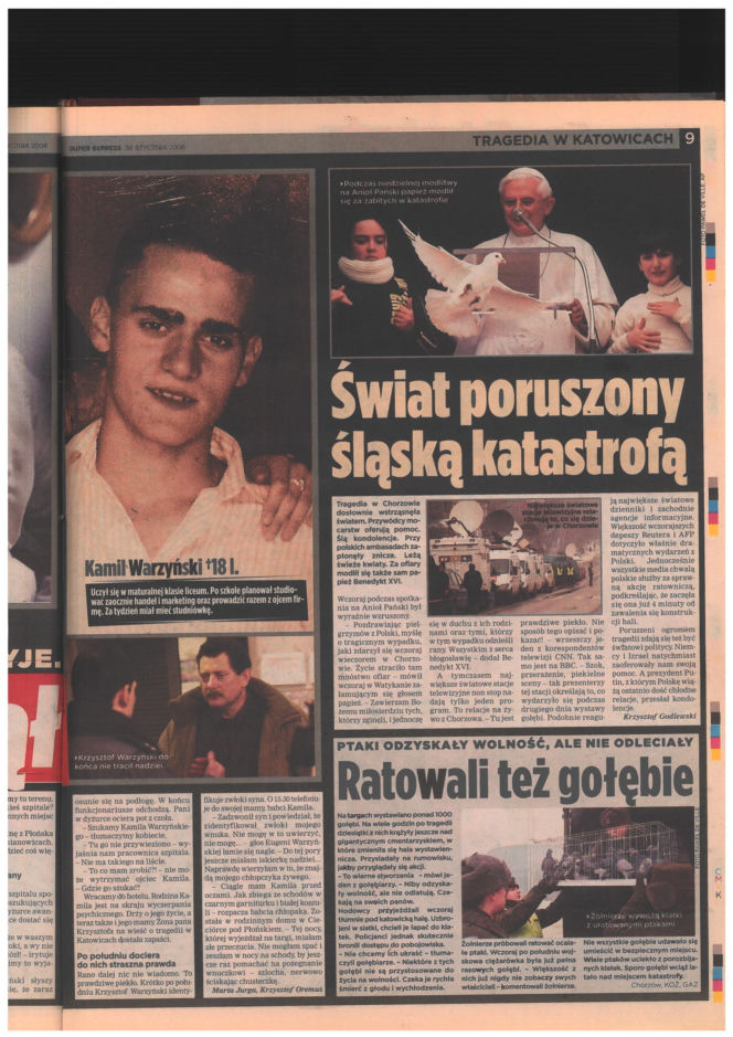 Katastrofa hali MTK w Katowicach. Materiały archiwalne