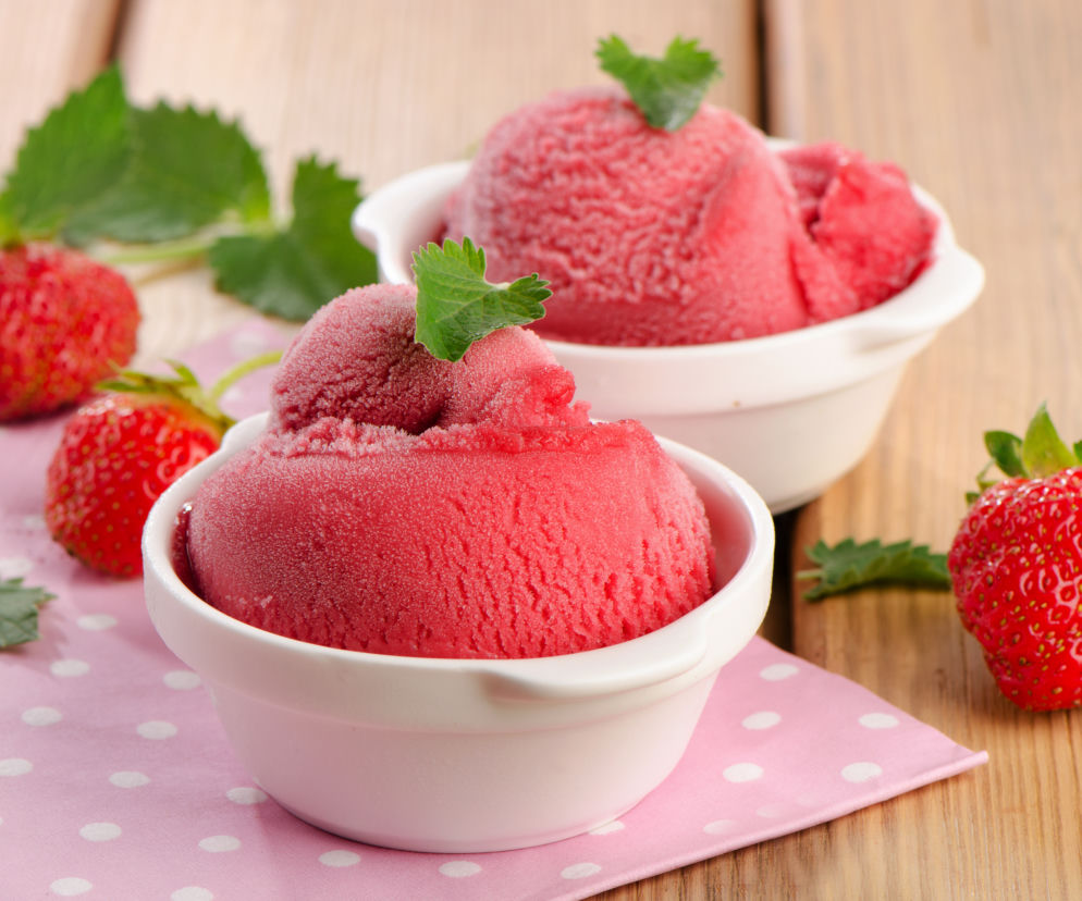 Sorbet truskawkowy - pyszne truskawki zamiast lodów!