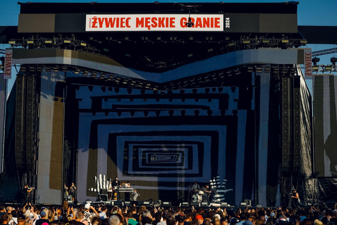 Męskie Granie w Żywcu 2024. Daria Zawiałow, Mrozu i Kacperczyk na scenie