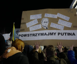 Wojna na Ukrainie. Protest w Katowicach [ZDJĘCIA]
