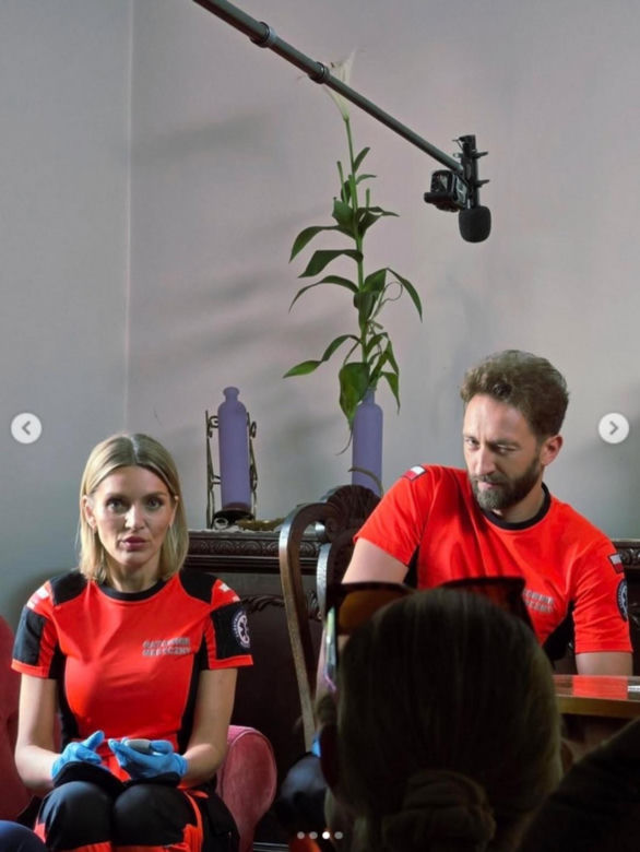 Na sygnale nowy sezon na planie. Beata (Justyna Sieniawska), Piotr (Dariusz Wieteska)