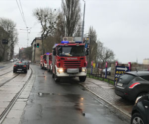 Akcja strażaków na ul. Kolumba