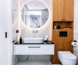 Zabudowa nad stelażem WC