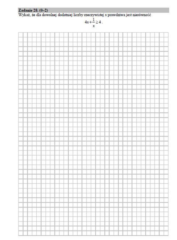Matura próbna 2020 matematyka