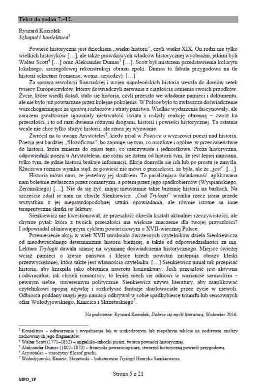 Matura 2019 - język polski