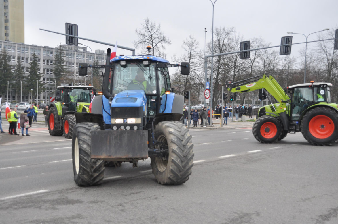 Strajk rolników w Kielcach. 14 marca 2024