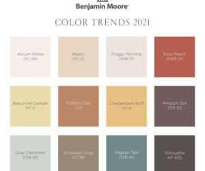 Kolor Roku 2021 Benjamin Moore: zielono-niebieski Aegean Teal