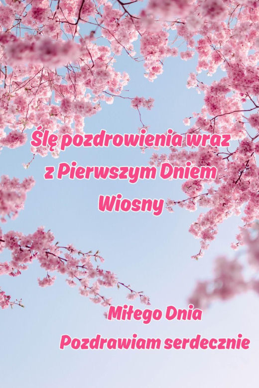 Kartki na pierwszy dzień wiosny 21 marca