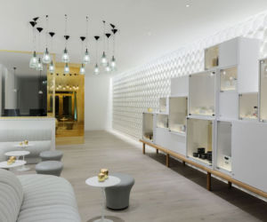 Wnętrze hotelu Mondrian w Londynie
