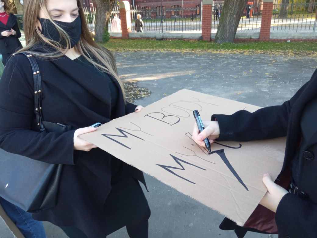 Protest uczniowski w Grudziądzu
