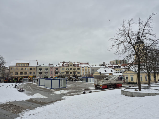 Ozdoby świąteczne oraz jarmark w Białymstoku