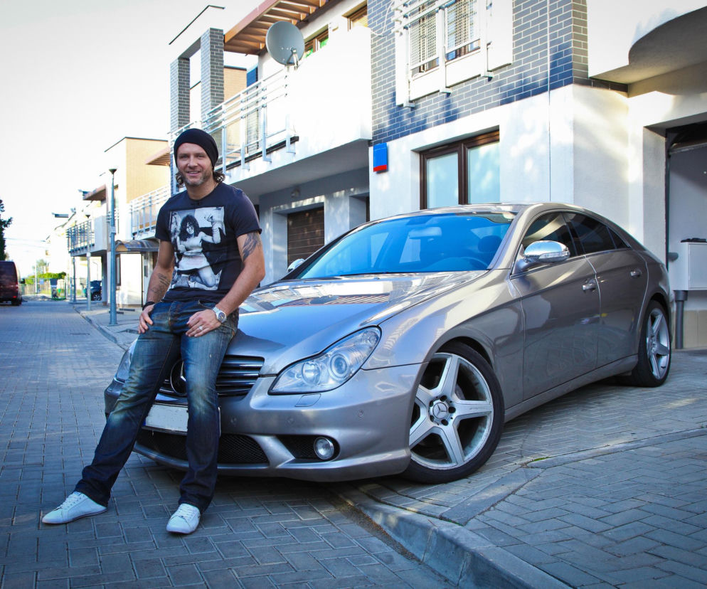 Radek Majdan i jego Mercedes CLS