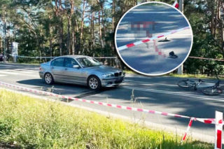 Wypadek na przejściu pod Warszawą. BMW uderzyło w 16-letnią rowerzystkę