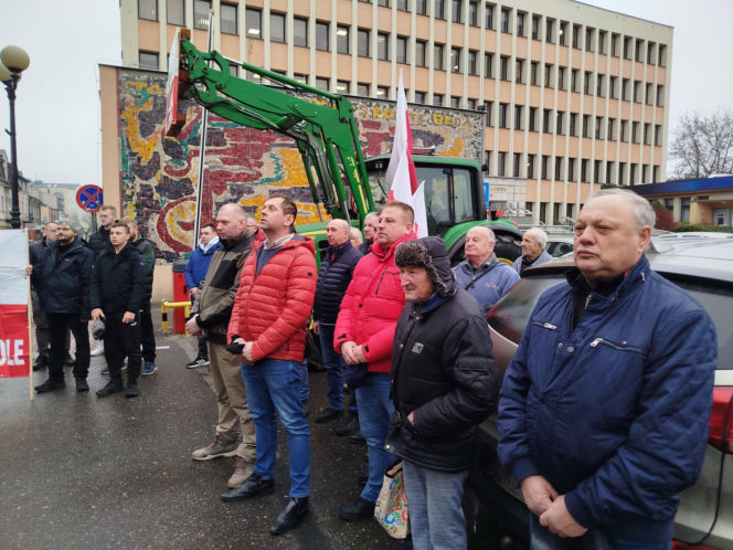 Rolnicy z regionu Siedleckiego protestowali w Siedlcach