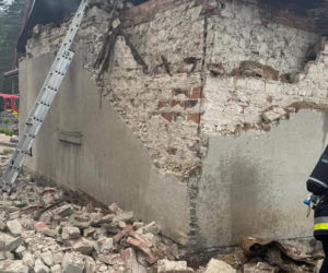 Potężny wybuch zniszczył dom w Wólce Poznańskiej