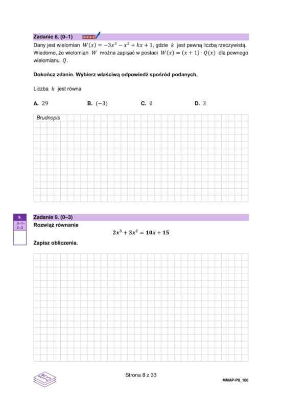 Matura próbna 2024: matematyka. Arkusze CKE i odpowiedzi. Poziom podstawowy [Formuła 2023]