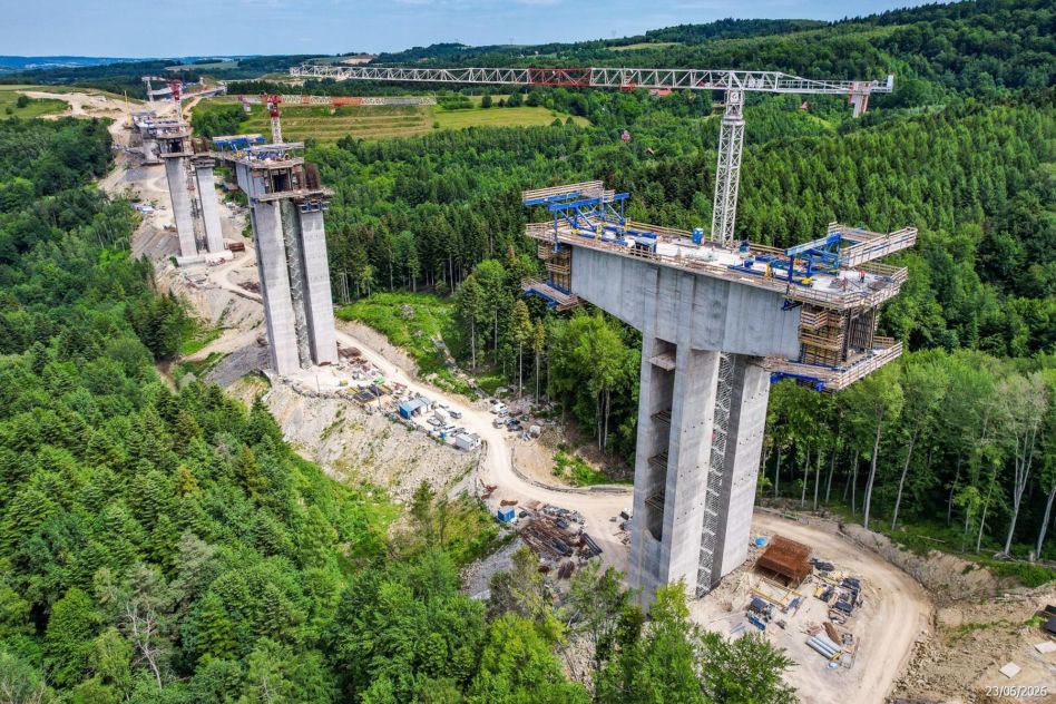 Budowa S19 - Babica Jawornik z najwyższą estakadą w Polsce