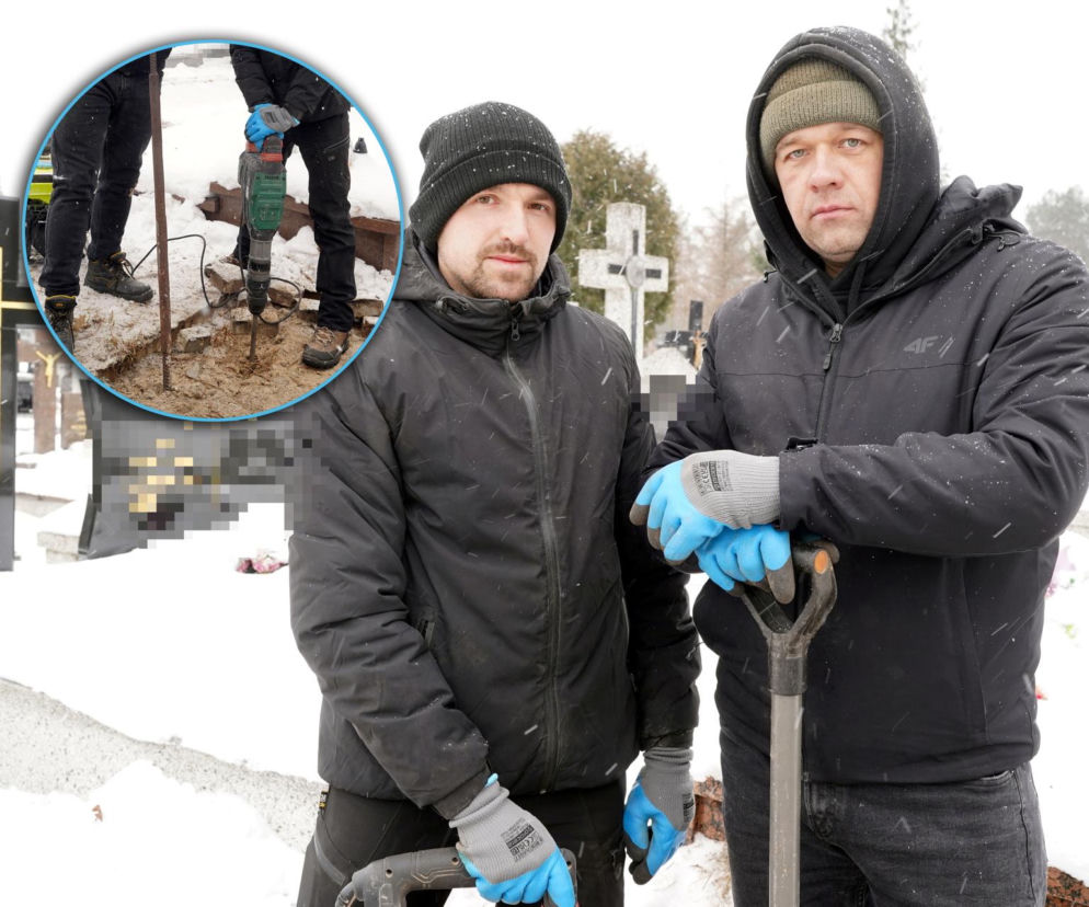 Siarczyste mrozy to gigantyczne wyzwanie dla grabarzy. Tak pracują na Podlasiu