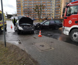 Zderzenie dwóch samochodów na skrzyżowaniu Brzozowej z Bielicką! [ZDJĘCIA]