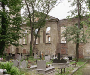 Ruiny kościoła ewangelickiego w Miłkowie na Dolnym Śląsku