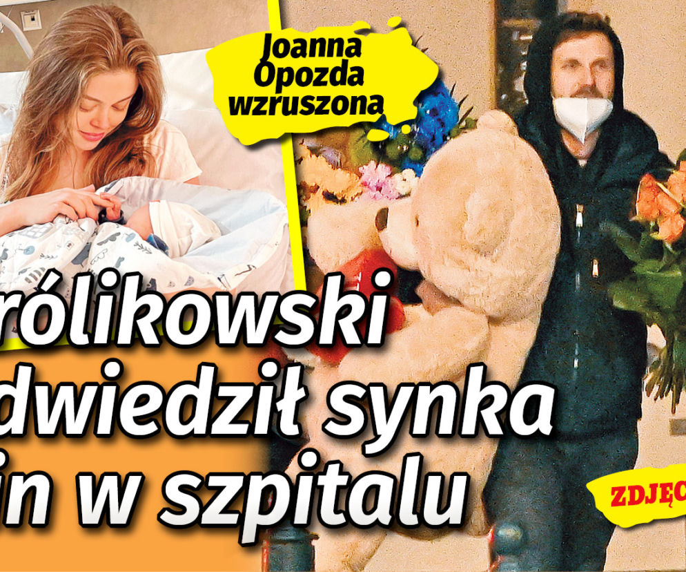 Królikowski odwiedził synka Vin w szpitalu
