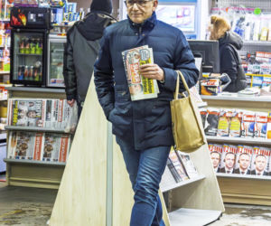 Senator Krzysztof Kwiatkowski na zakupach