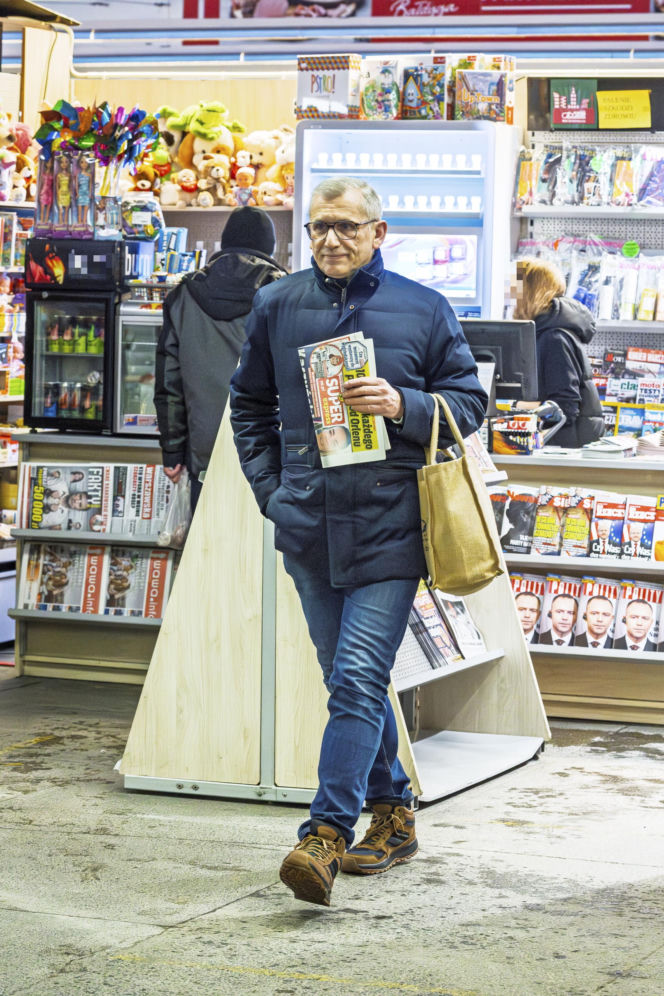 Senator Krzysztof Kwiatkowski na zakupach