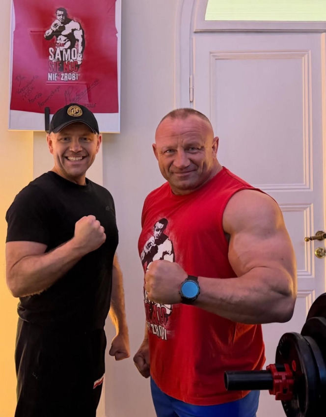 Mariusz Pudzianowski i Karol Nawrocki