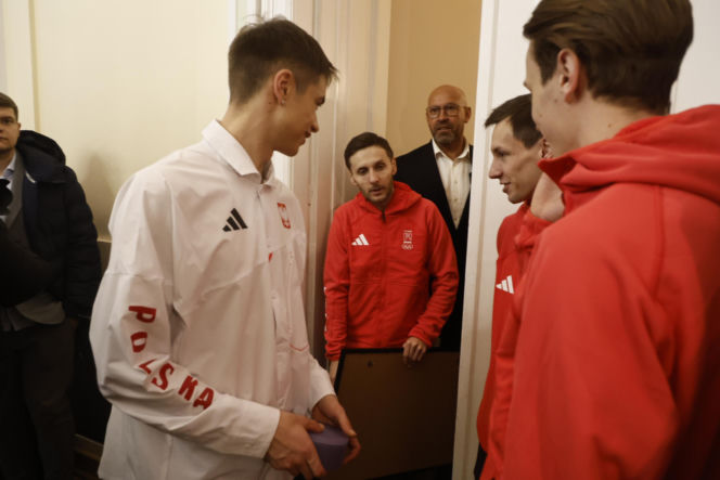 Kacper Tomasiak, Władimir Semirunnij i inni na spotkaniu u Ministra Sportu