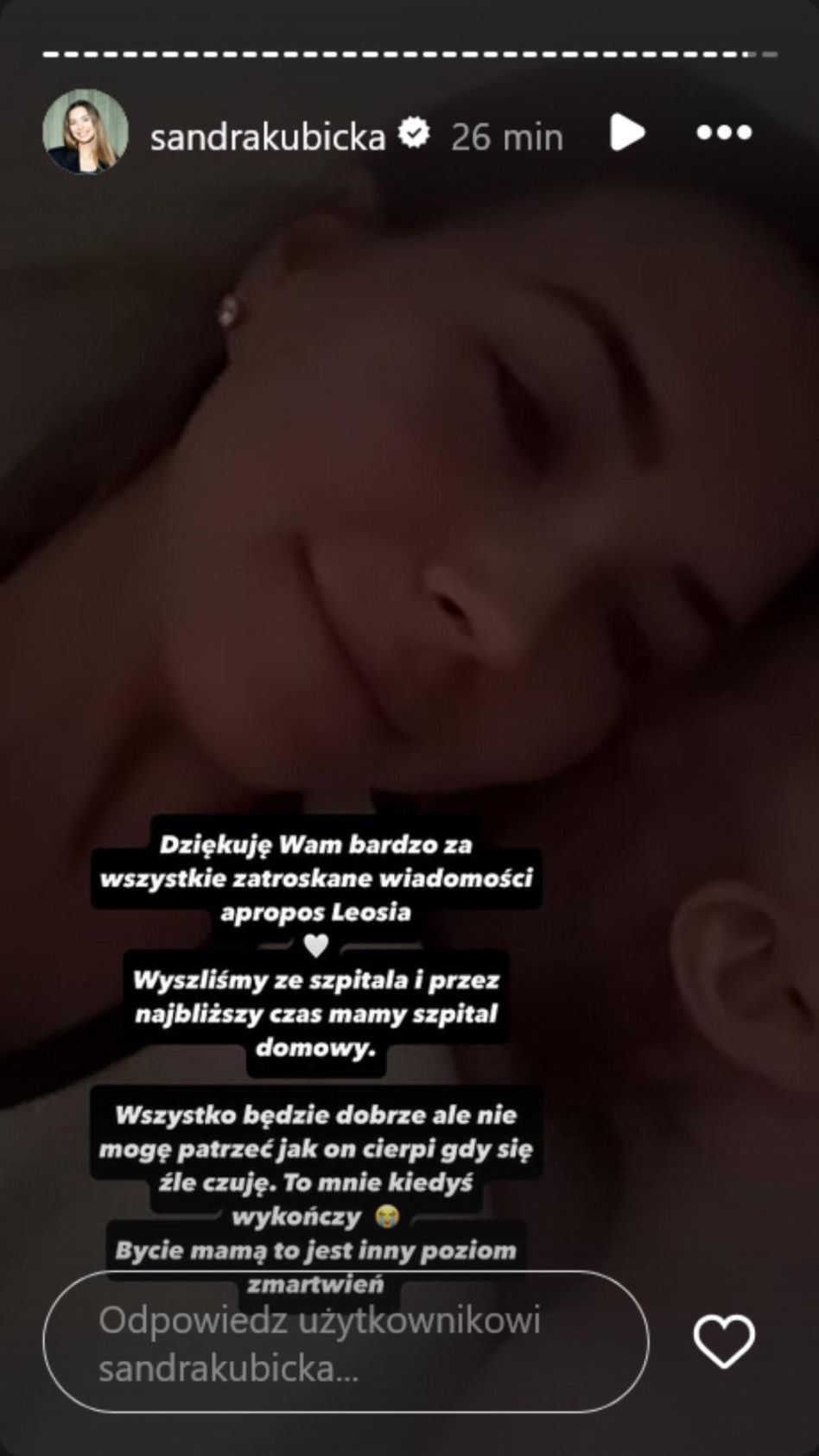 Sandra Kubicka była przerażona