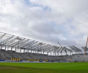 Budowa stadionu w Szczecinie - luty 2020