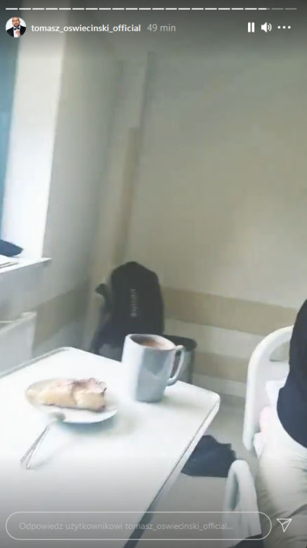 Tomasz Oświeciński (Andrzejek z M jak miłość) na Instagramie opowiada o wypadku i operacji