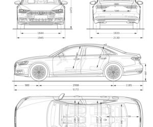 2018 Audi A8 wymiary