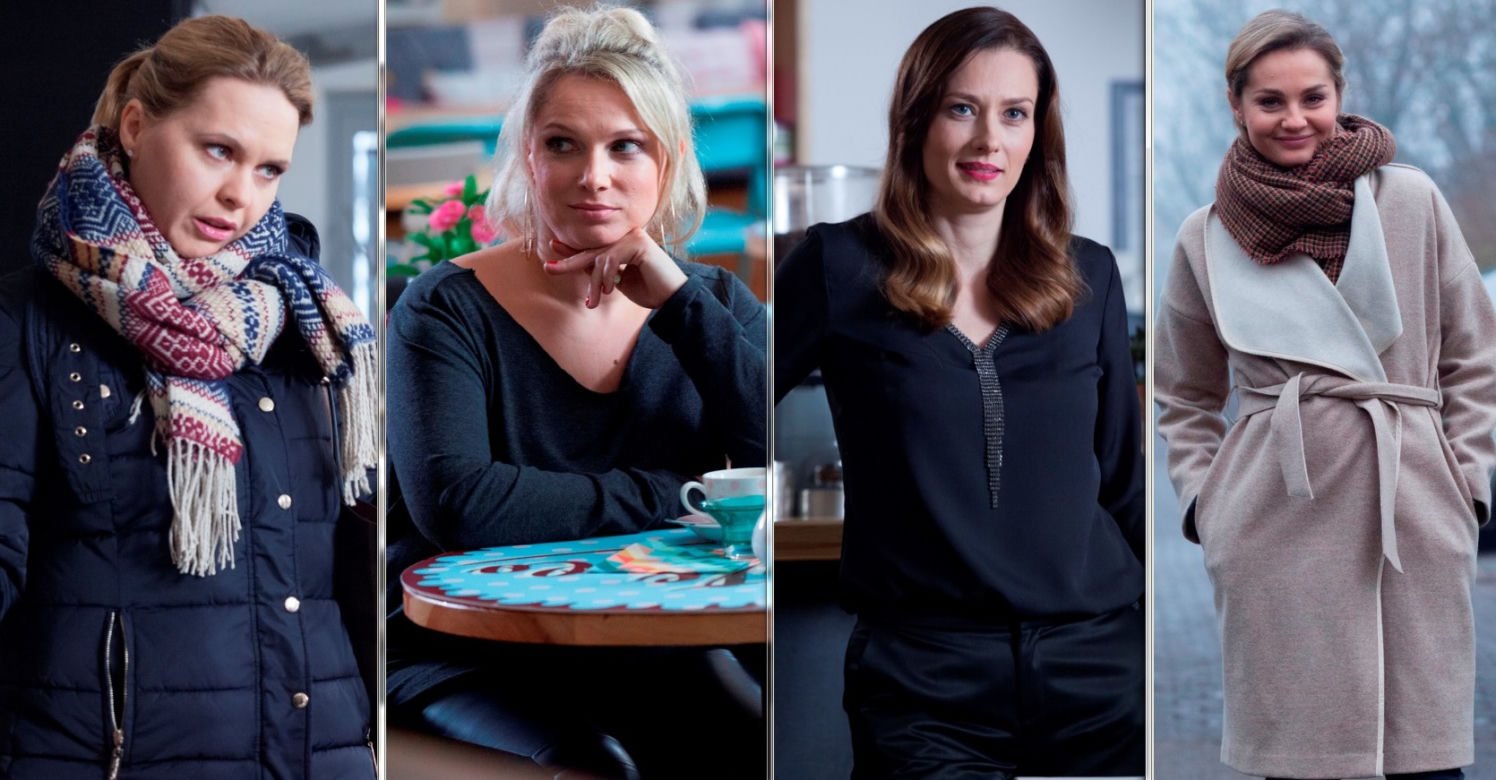 Przyjaciółki 7 sezon, Inga (Małgorzata Socha), Anka (Magdalena Stużyńska), Patrycja (Joanna Liszowska), Zuza (Anita Sokołowska)