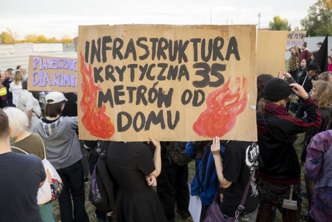 Protest w Piasecznie przeciwko Data Center