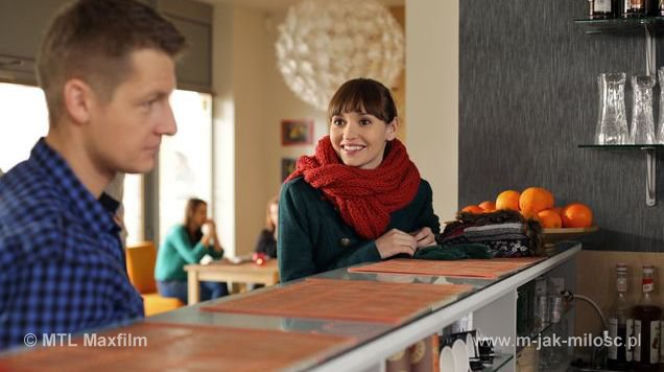 M jak MIŁOŚĆ. JANKA (Joanna Osyda), PAWEŁ (Rafał Mroczek)