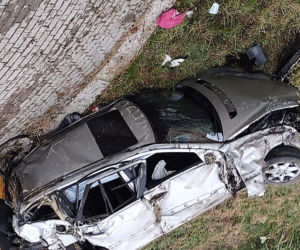 Wypadł z drogi, zabił przyjaciółkę. Jej ciało wyleciało w powietrze