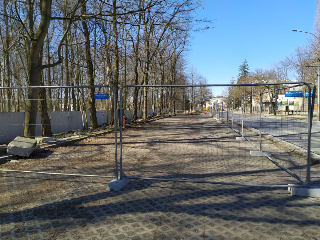 Park Aleksandria w Siedlcach w czasie remontu i prac rewitalizacyjnych - 29.03.2023