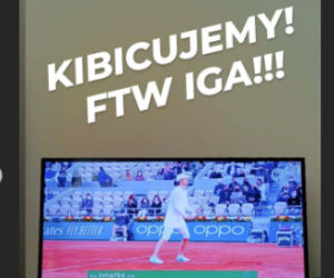 Tak polskie gwiazdy kibicowały Świątek