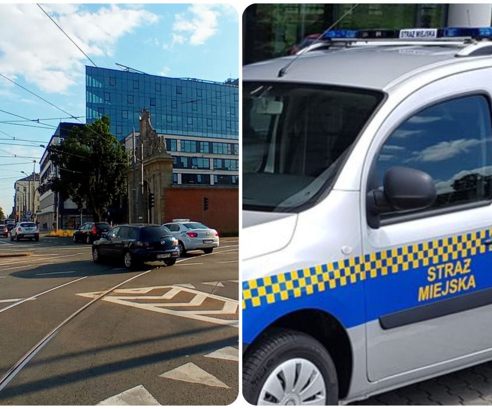 Szczecin: Cudzoziemiec biegał na środku skrzyżowania i kierował ruchem. Zareagowali strażnicy miejscy