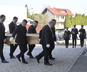 Pogrzeb strażnika miejskiego z Warszawy. Krzysztof zmarł na służbie