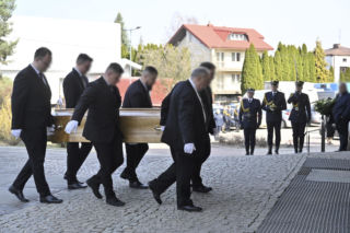 Pogrzeb strażnika miejskiego z Warszawy. Krzysztof zmarł na służbie