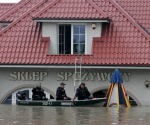 	Powódź, podkarpacie - powiat tarnobrzeski, Sokolniki, Trześń